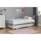 Argos Home Abigail metal daybed with trundle in white - British product