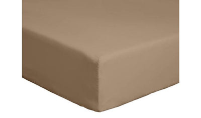 Argos Habitat Cotton Rich 180 TC Taupe Fitted Bed Sheet King Size- Buy online at McGrocer