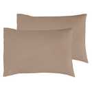 Habitat Cotton Rich 180 TC standard pillowcase pair in taupe, UK version