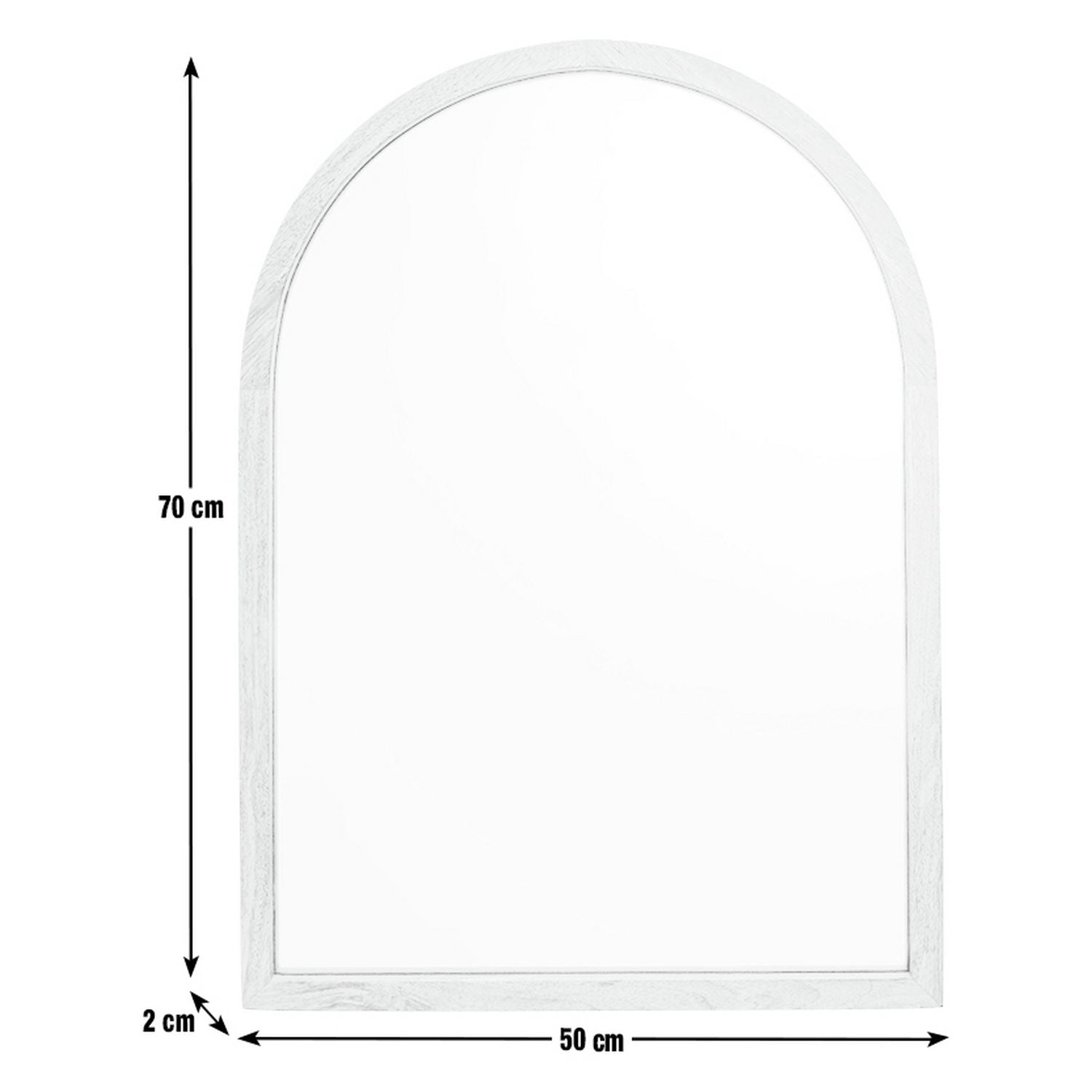 Habitat Mango Wood Arch Wall Mirror 70x50cm, UK version