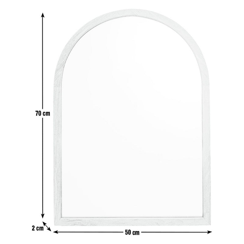 Habitat Mango Wood Arch Wall Mirror 70x50cm, UK version