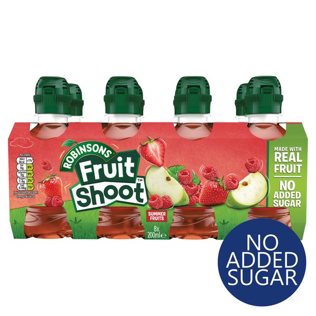 Fruit Shoot Summer Fruits No Added Sugar   8 x 200ml GOODS M&S   