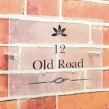 Personalised acrylic house sign 278g, imported from the UK