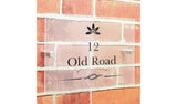 Personalised acrylic house sign 278g, imported from the UK