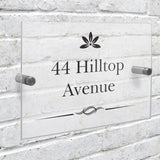 Personalised acrylic house sign 278g, imported from the UK