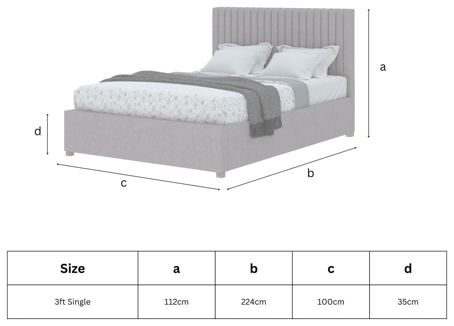 Aspire Grant adjustable ottoman storage bed Navy Single - British product