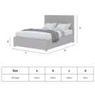 Aspire Grant adjustable ottoman storage bed Navy Single - British product