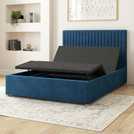 Aspire Grant adjustable ottoman storage bed Navy Single - British product