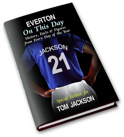 Everton An diesem Tag personalisiertes Buch - Fußballclub-Tagebuch - 19,3x12,2x1,8cm