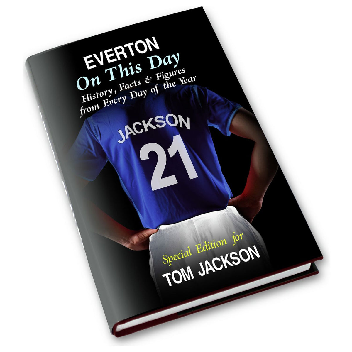 Everton On This Day personalised book 19.3x12.2x1.8cm, imported from the UK