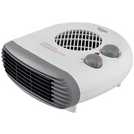 Bush 2kW flat fan heater with thermostatic control - British product