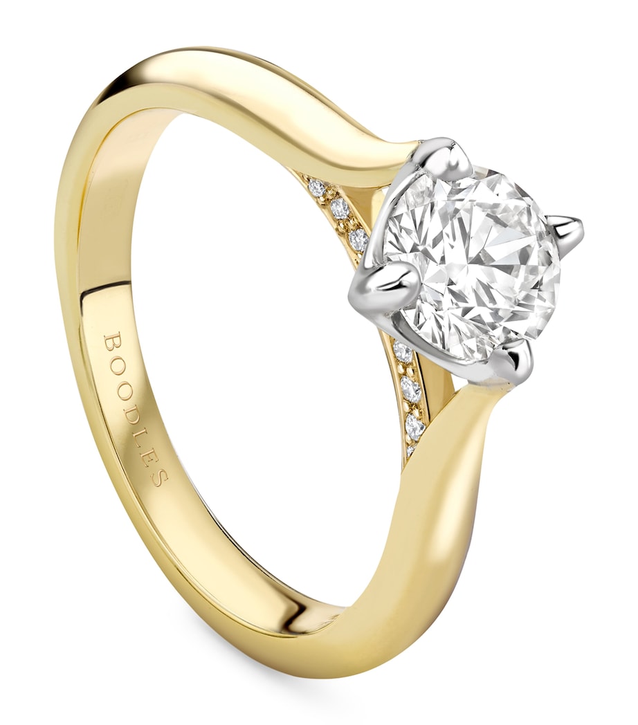 Boodles yellow gold Brilliance engagement ring - British product