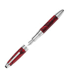 Montblanc Platinum-Plated Leather Meisterstück fountain pen, imported from the UK