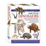 Kids educational box set with 4 themes human body dinosaurs earth volcanoes, imported from the UK