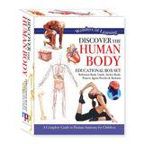 Kids educational box set with 4 themes human body dinosaurs earth volcanoes, imported from the UK