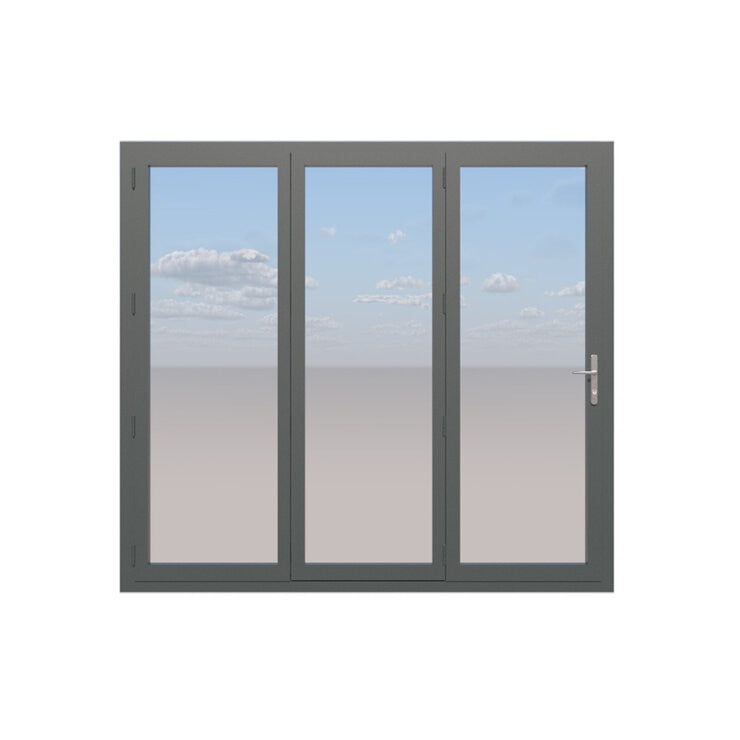 Clear Edge bi-fold aluminium door 210-230cm height (British brand)