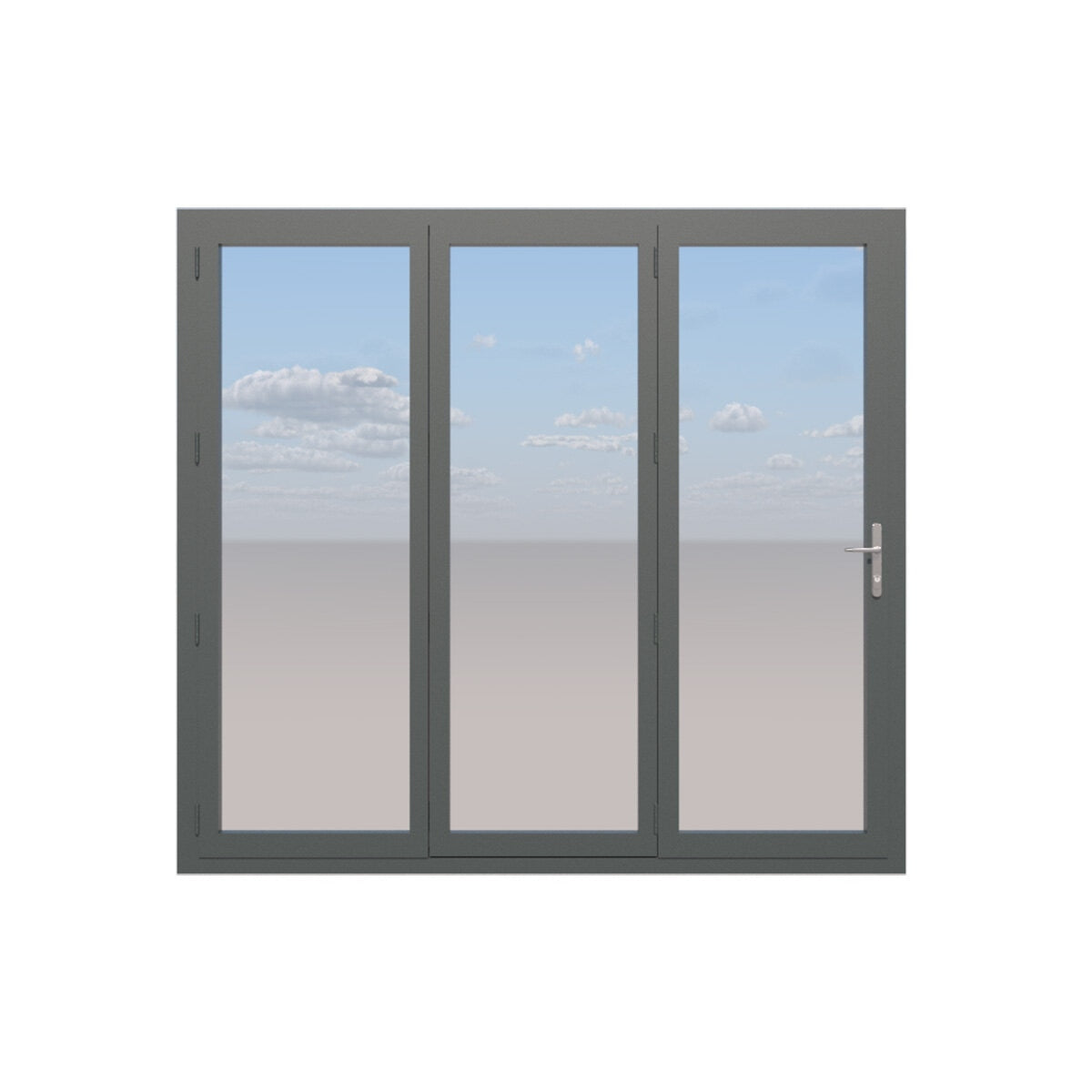Clear Edge bi-fold aluminium door 210-230cm height (British brand)