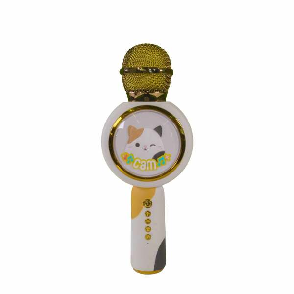 Lazerbuilt Squishmallows Cam the Cat karaoke microphone, UK version