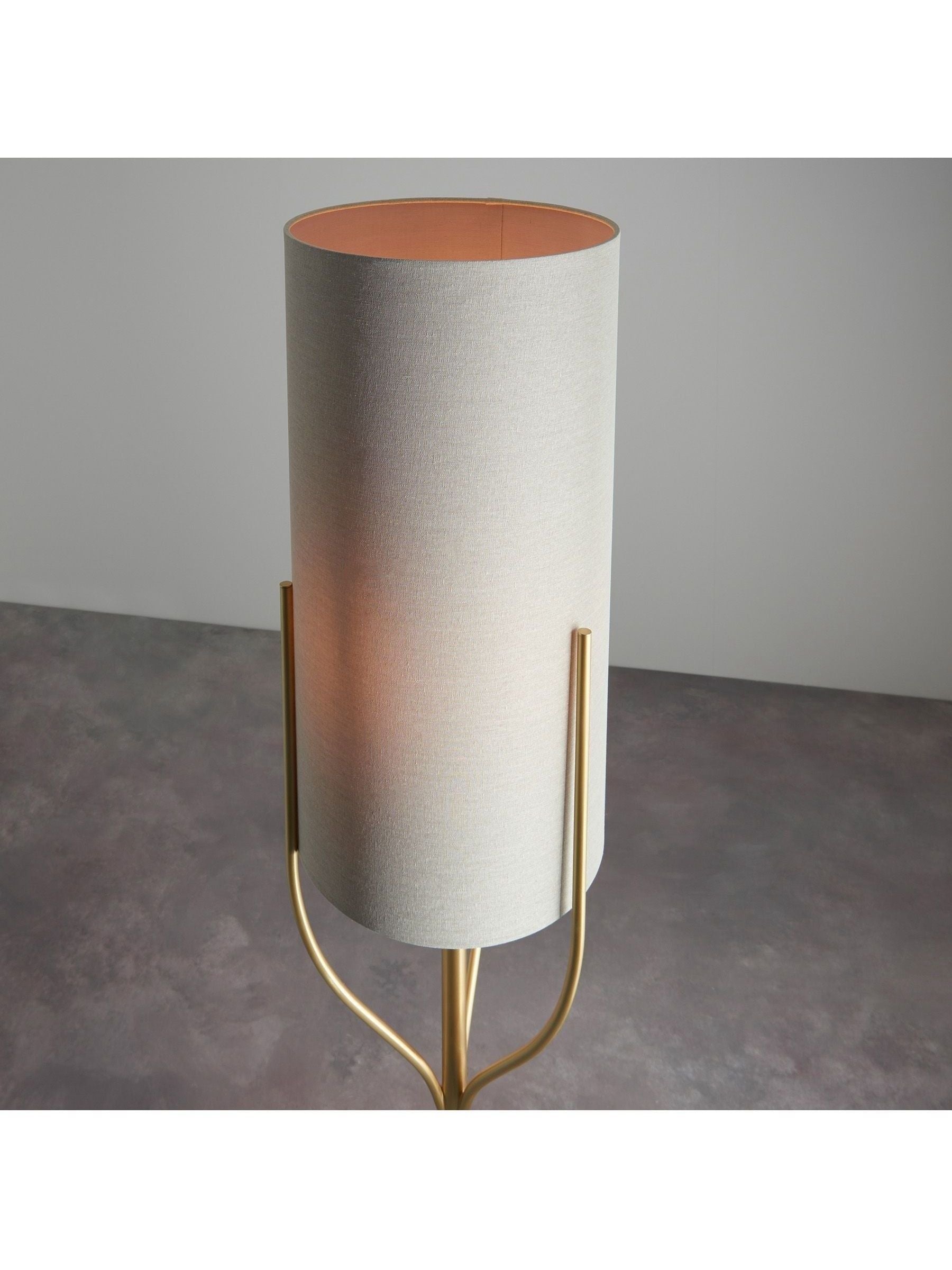 Gallery Home Nanaimo brass floor lamp - British product