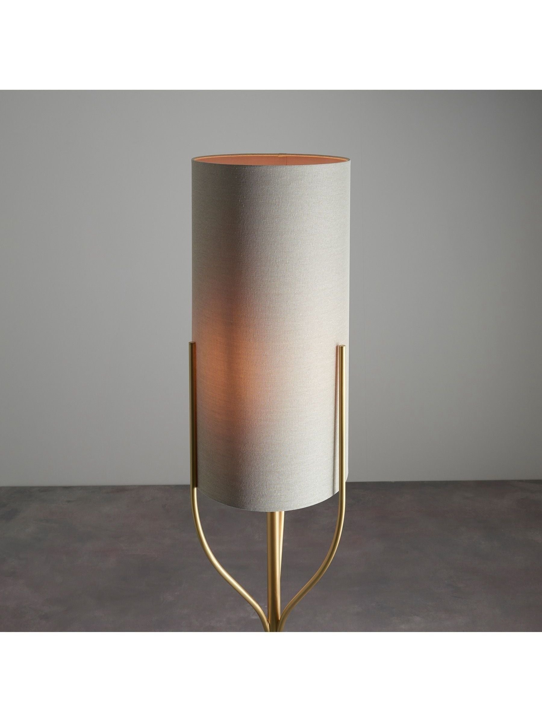 Gallery Home Nanaimo brass floor lamp - British product