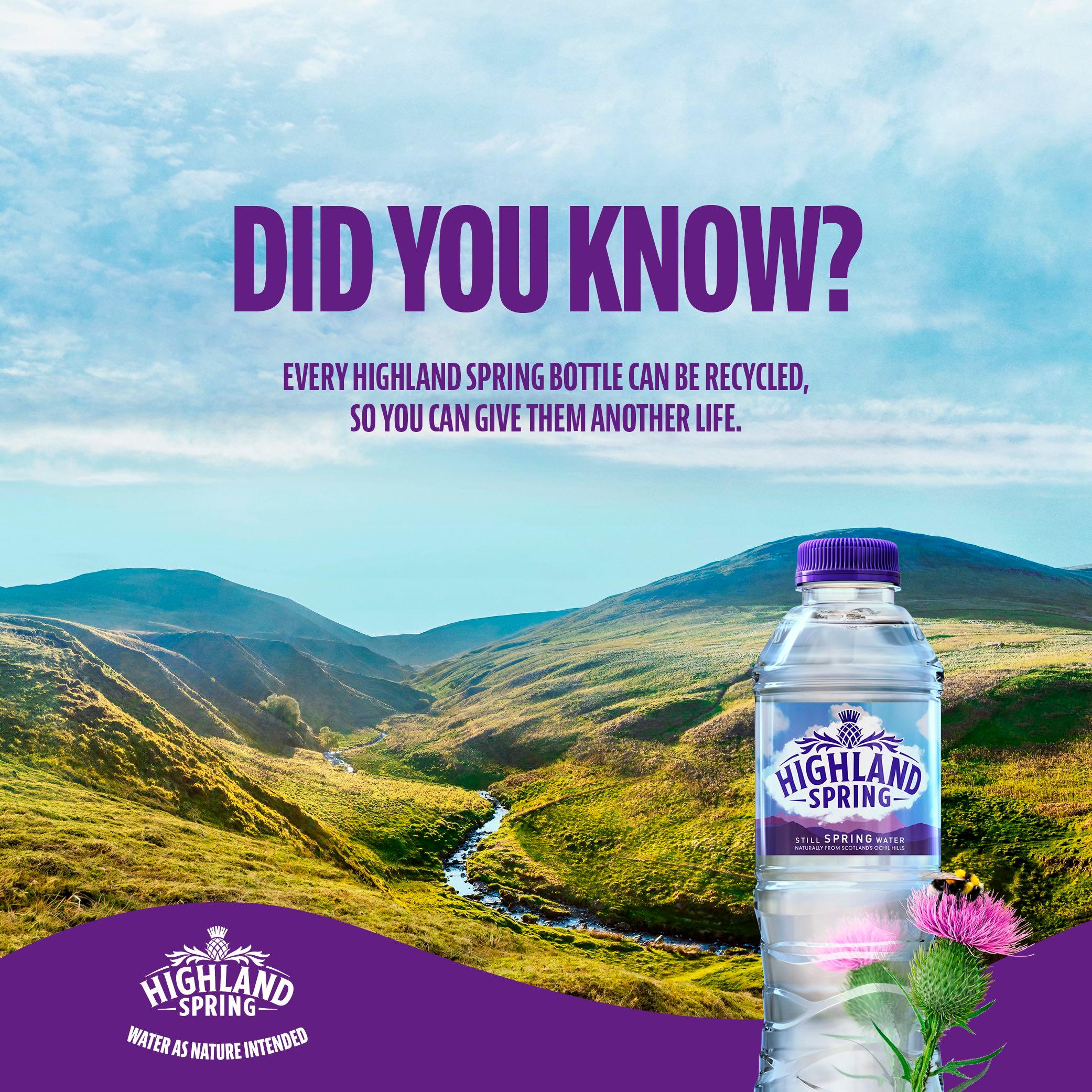 Highland Spring still water 750ml (British brand)