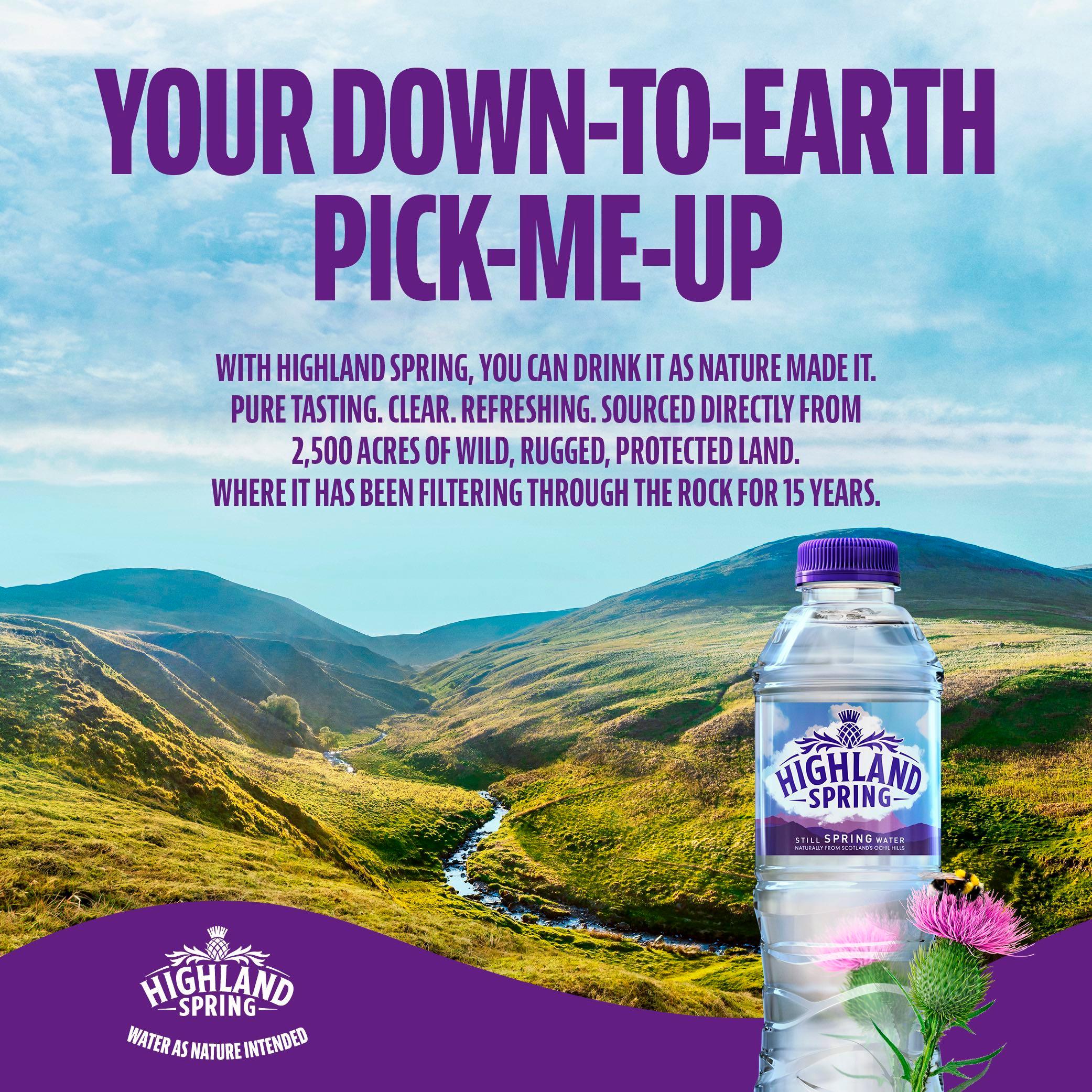 Highland Spring still water 750ml (British brand)