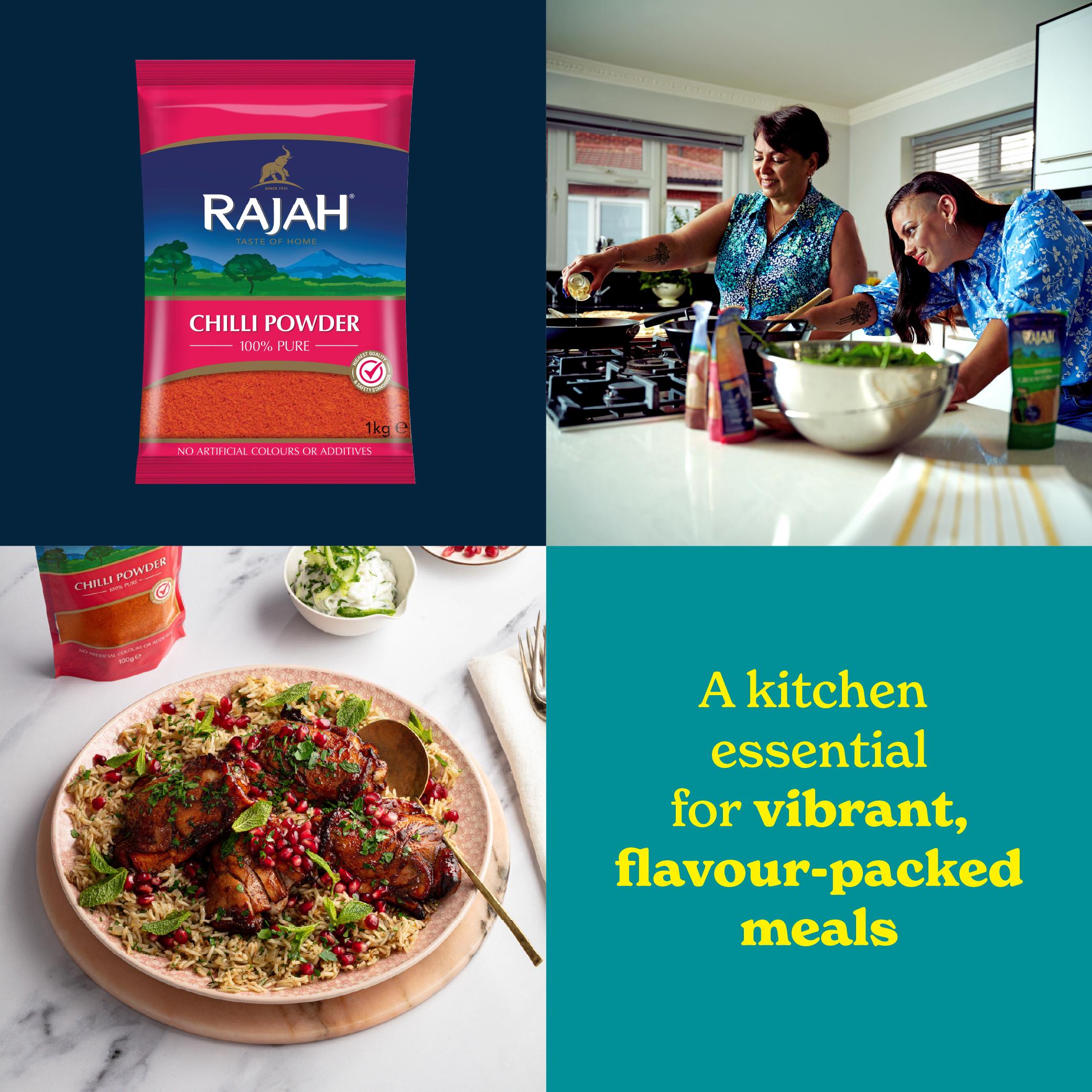 Rajah ground chilli powder 1kg - British product