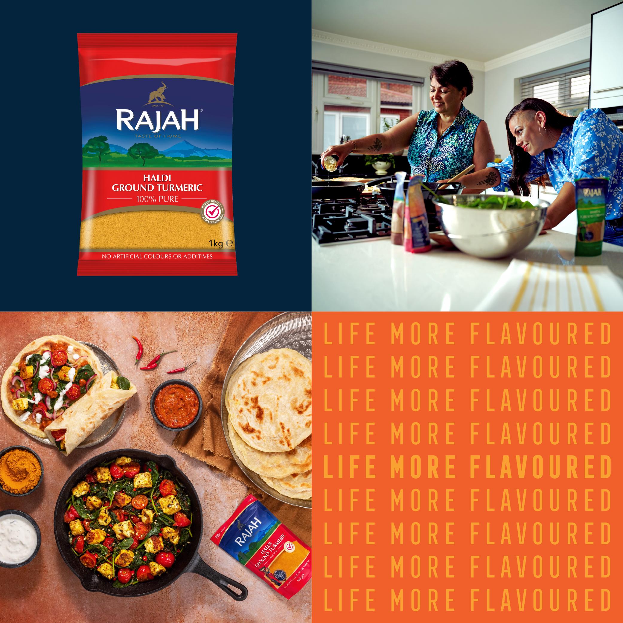 Rajah ground turmeric 1kg bag (British brand)