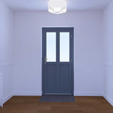 Dortech York aluminium front door H 2400 x W 1300mm, UK version
