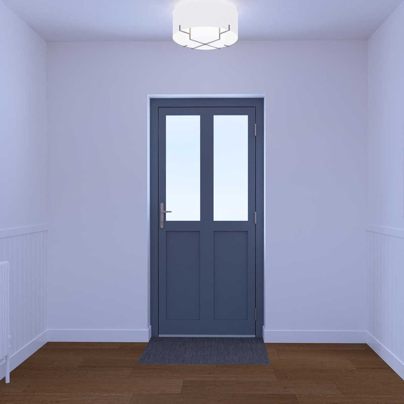 Dortech York aluminium front door H 2400 x W 1300mm, UK version