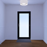Dortech Richmond black aluminium front door with lever handle (British brand)