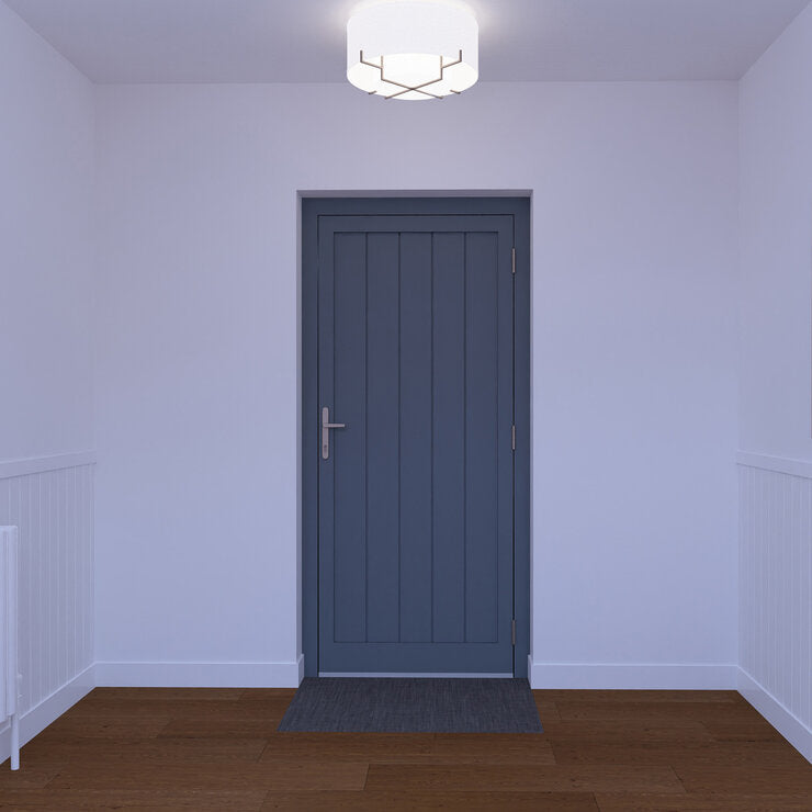 Dortech Knaresborough aluminium front door 2400x1300mm, UK version