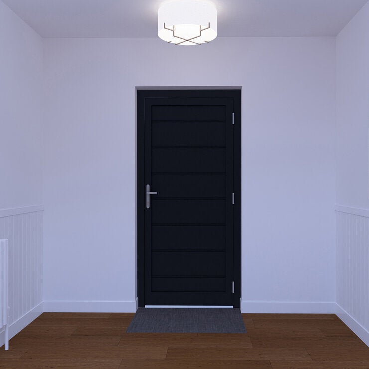 Dortech Doors Malton aluminium front door H2400 x W1300mm, imported from the UK