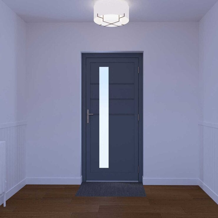 Dortech Ilkley aluminium front door with lever handle, UK version