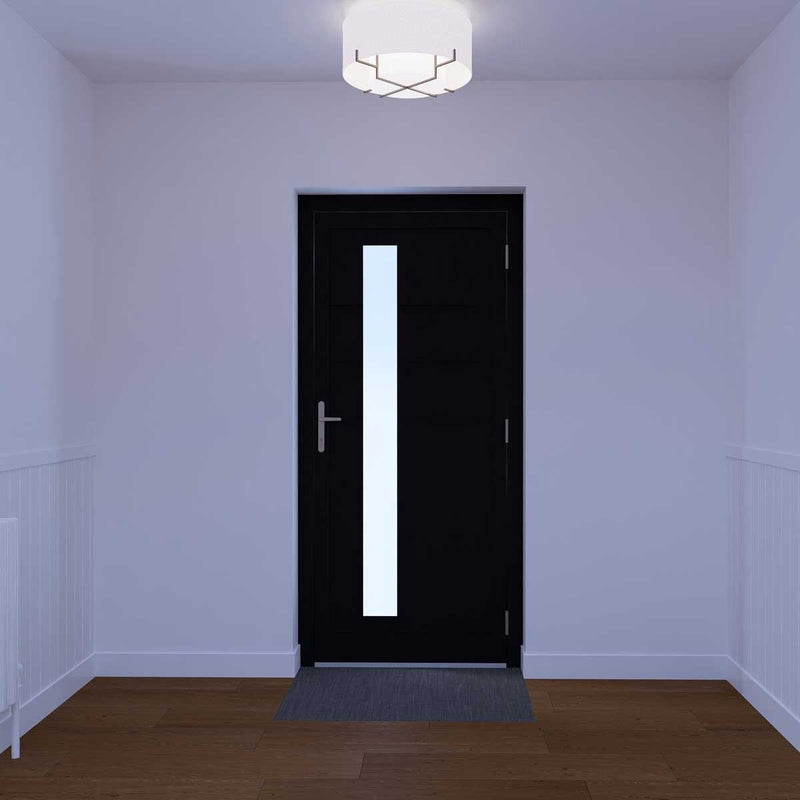 Dortech Ilkley aluminium front door with lever handle, UK version