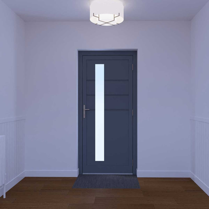Dortech Ilkley aluminium front door with lever handle, UK version