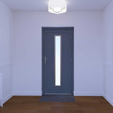 Dortech Patterdale aluminium front door grey, imported from the UK