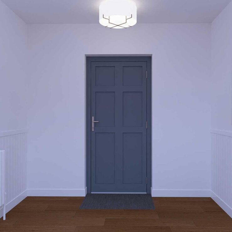 Dortech Saltaire aluminium front door with lever handle - British product