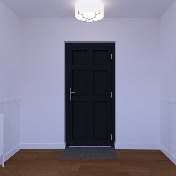 Dortech Saltaire aluminium front door with lever handle - British product
