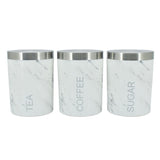 George Home Marble Plastic Canisters GOODS ASDA   