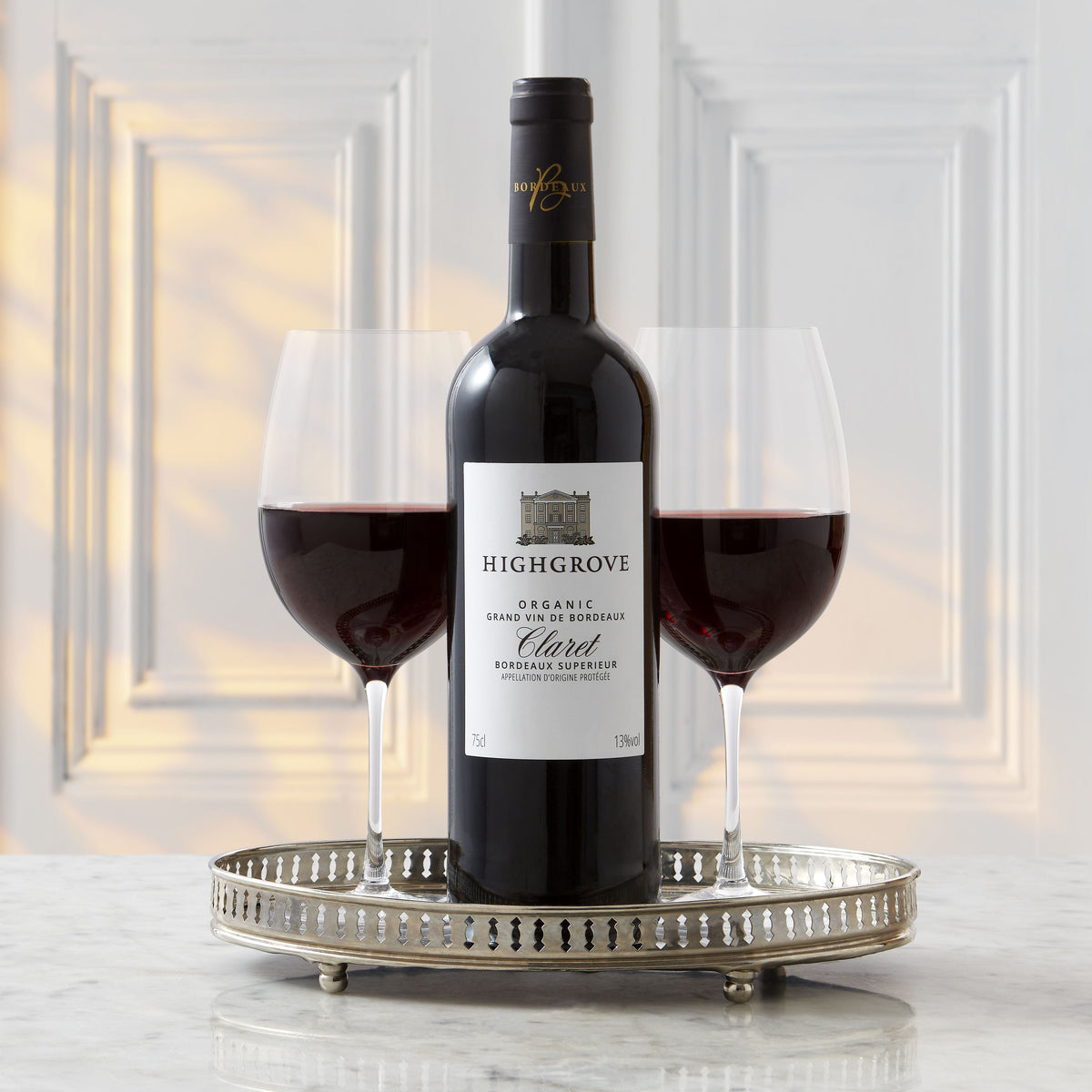 Highgrove Claret red wine bottle 75cl - British product
