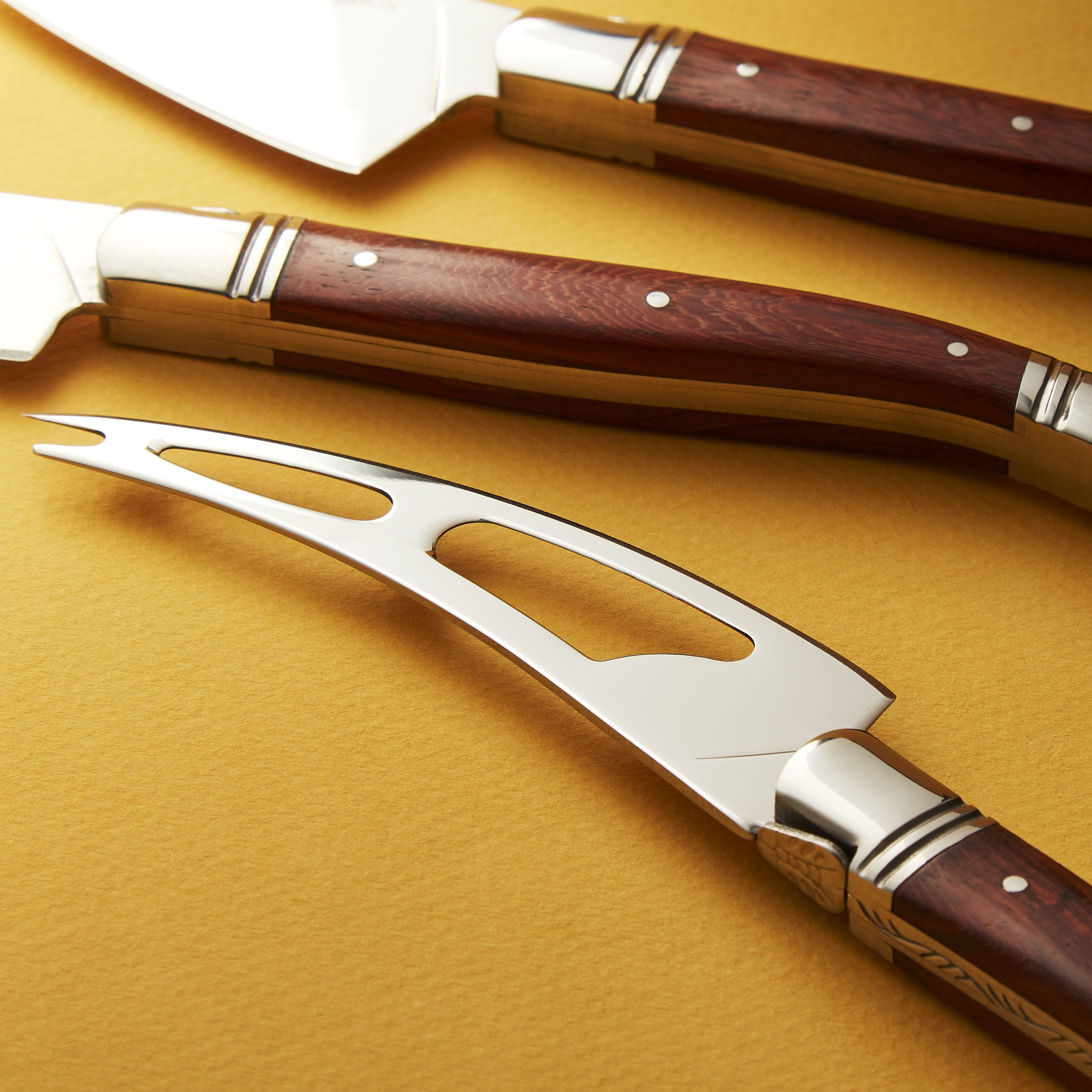Fortnum's cheese knife set with three knives in gift box (British brand)