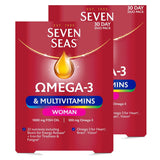 Seven Seas Omega 3 Multivitamins Woman, 2 x 60 Count GOODS Costco UK