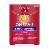 Seven Seas Omega 3 multivitamins for women 2 x 60 count (British brand)