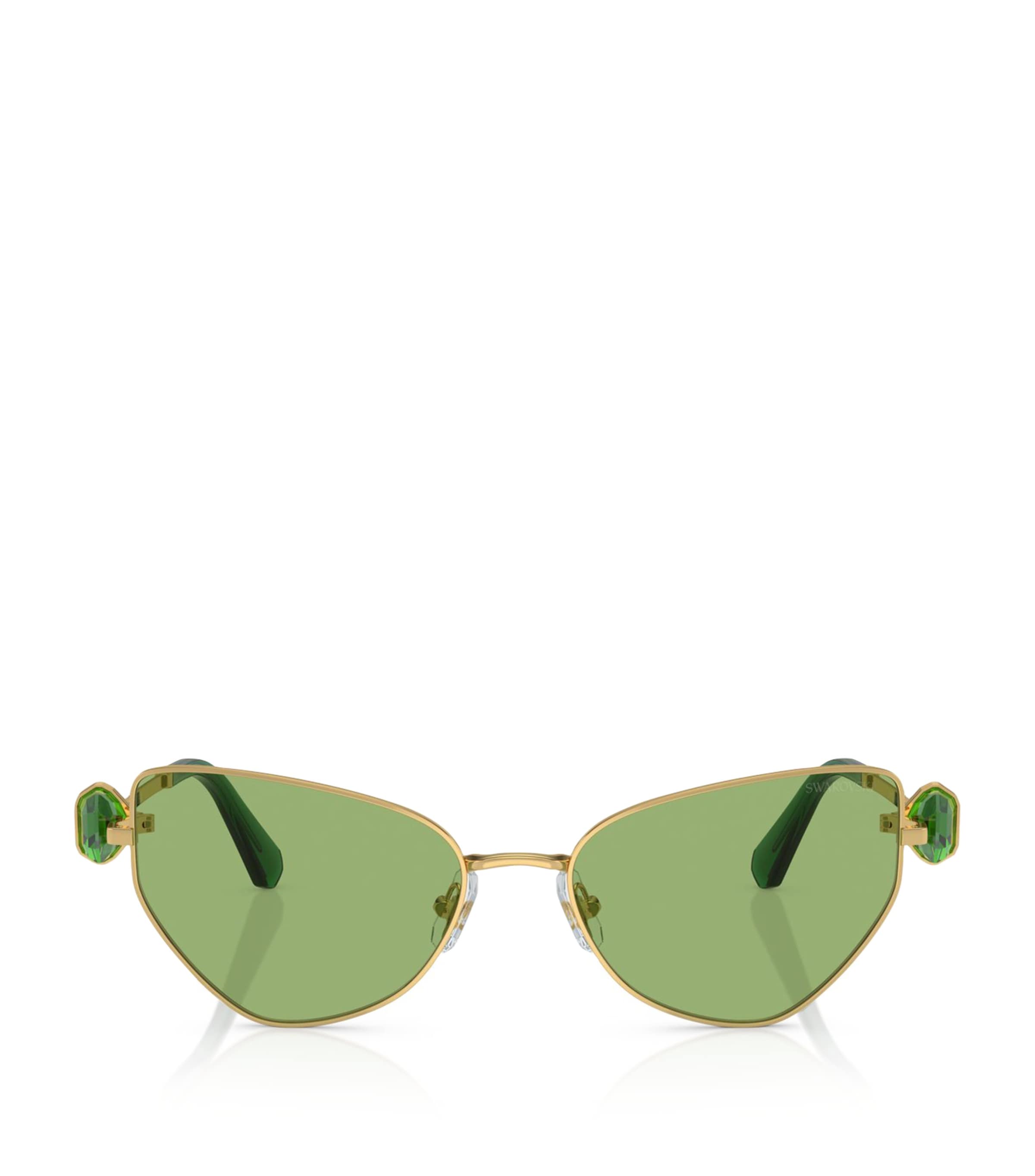 Crystal-Embellished Cat-Eye Sunglasses