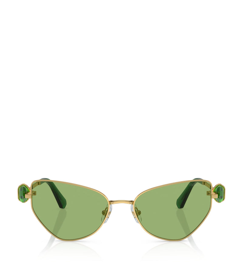 Crystal-Embellished Cat-Eye Sunglasses