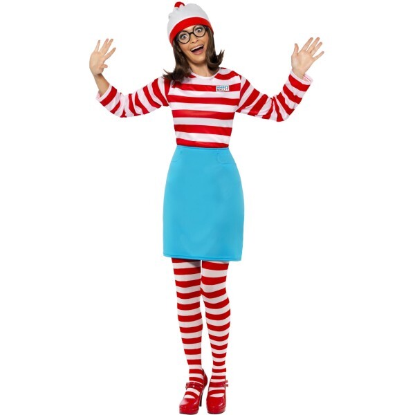 Smiffys Where's Wally Wenda costume, imported from the UK