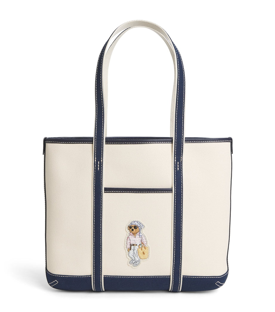 Polo Ralph Lauren canvas tote bag with Polo Bear, UK version