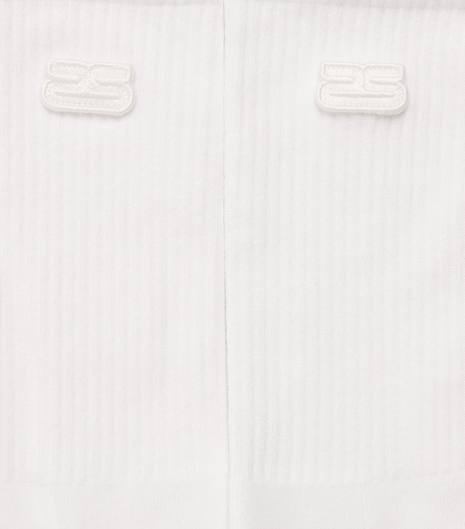 Sandro Paris cotton-blend Double S motif socks, UK version