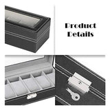Livingandhome watch display case 6-slot 35cm, imported from the UK